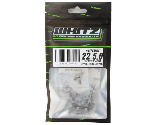 TLR 22 5.0 Elite - HyperLite 2.5MM Titanium Upper Screw Kit